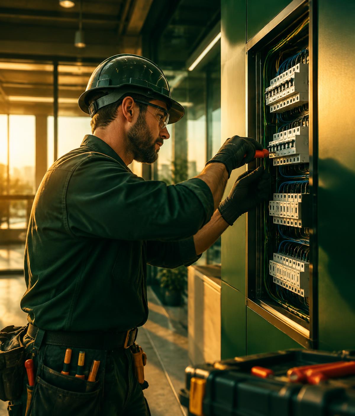 Instalacje elektryczne · Budownictwo · Transport